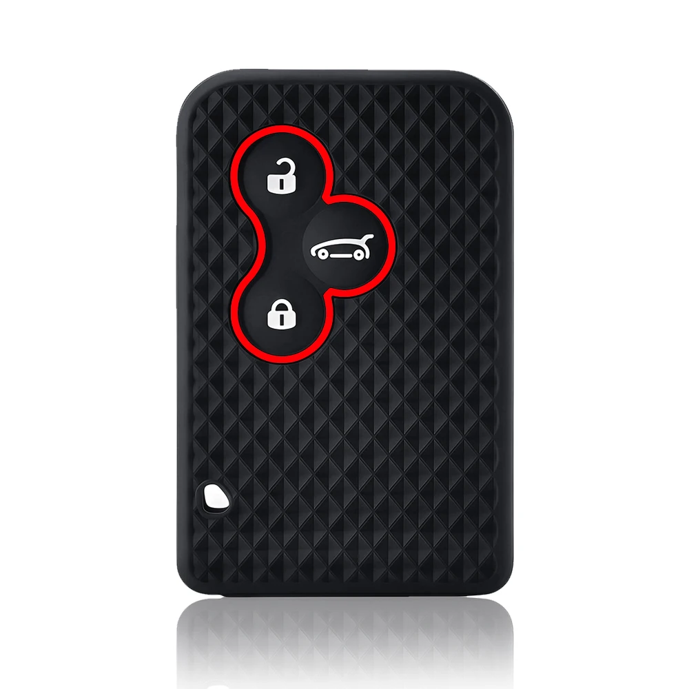3 Buttons Car New Silicone Remote Key Case Fob Cover for Renault Megane II Grand Scenic 2006 2007 2008 Smart Keyless Accessories