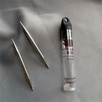 Lotus Yarns Interchangeable Circular Needle Tips, Shiny Stainless Steel Knitting Needles, Smooth & Lightweight for Beginners
