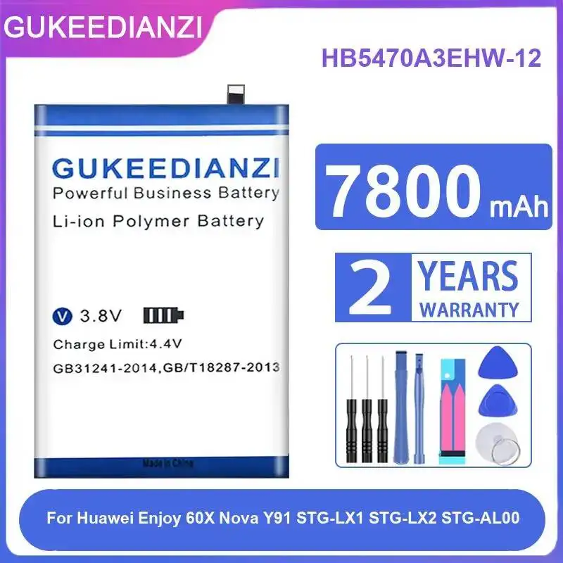 

Аккумулятор HB5470A3EHW-12 для Huawei Enjoy 60X, Nova Y91, Stg-LX1, Stg-LX2, Stg-AL00, экологичный, 7800 мАч