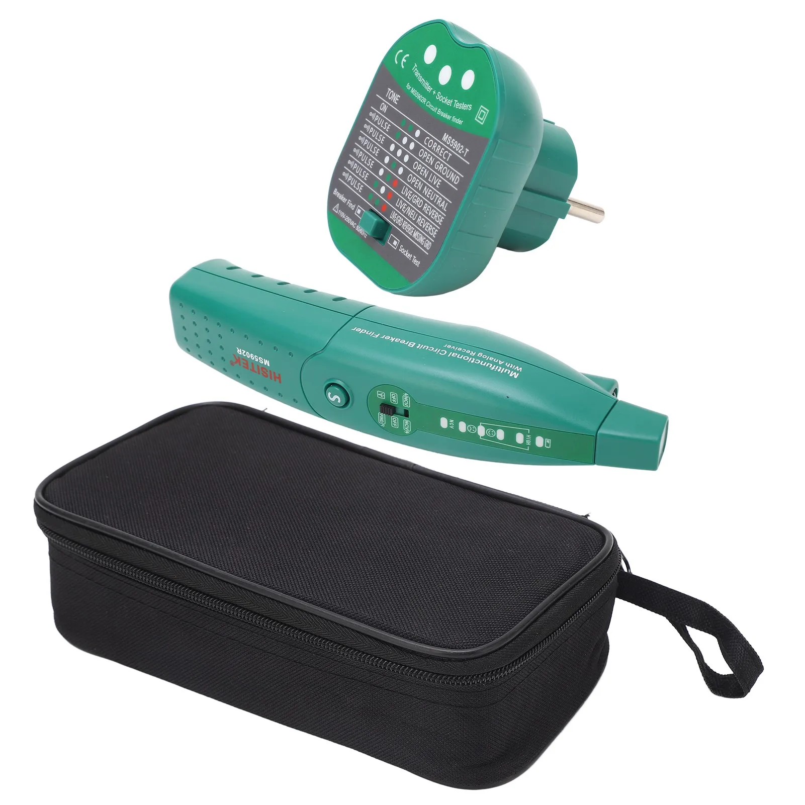Imagem -06 - Localizador de Disjuntor Automático com Lanterna Testador de Soquete do Fusível Especificação da ue e dos Eua 220v 110v Ms5902r
