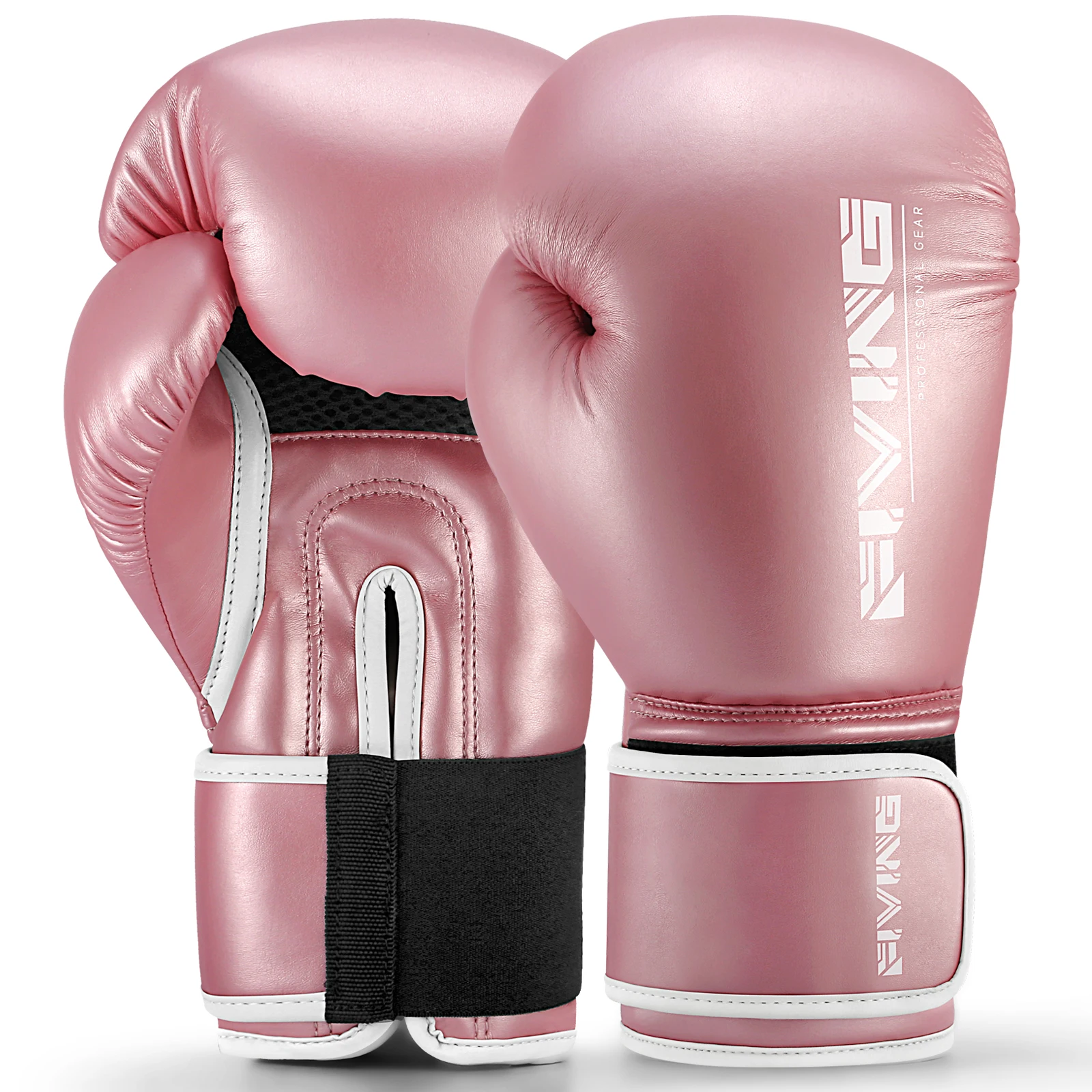 

FIVING Women's Pro Style Boxing Gloves for Training Muay Thai Ladies for Sparring,Fighting Kickboxing Good for Punch Bag,Focus P