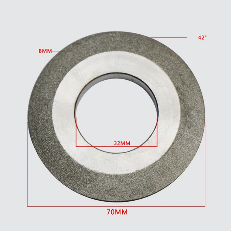 Diamant-SDC-Schleifscheibe, doppelte Hypotenuse, galvanisiert, für Hartmetallspitzen, Sägeblattzähne, Stahl, 70mm/100mm/125mm Schleifscheibe – Detail 6