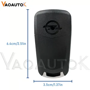 플립 원격 키 FOB 쉘 케이스 교체 Zafira Vectra C Signum Meriva 2/3button의 Corsa D Astra H에 대한 vauxhall을 대상으로합니다. 8 최고의 판매 오펠 키 커버 케이스 - №4