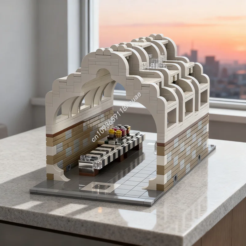 

939 шт. MOC Pergola Arcade Modular Creator Experted Модель Строительные игрушечные блоки Идея рождественского подарка Образовательный кирпич Дети День рождения