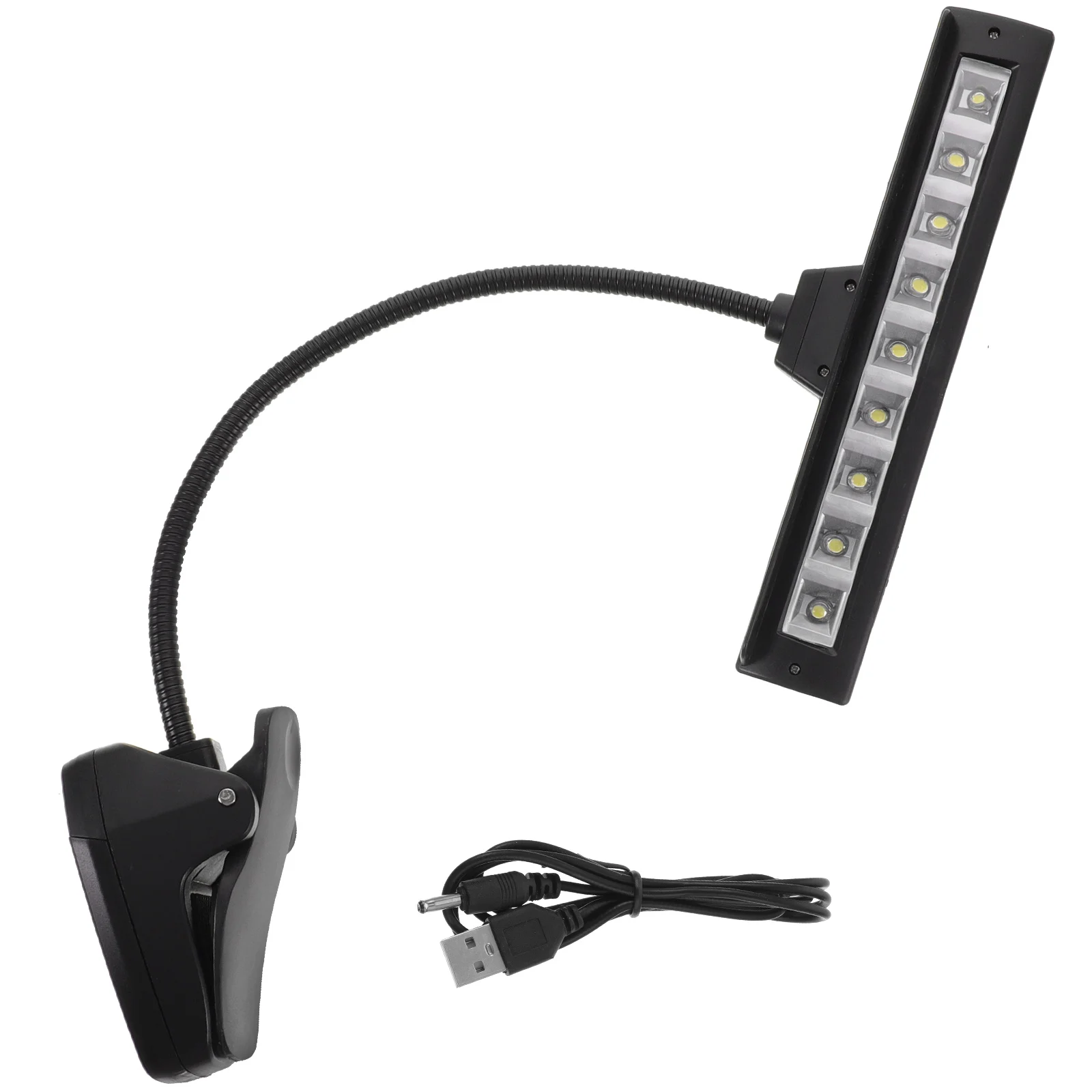 

9 LED Stand Lamp Ultra Bright Clip on Piano Desk Light Book Reading Flexible Metal Book Reading Lamp Adjustable