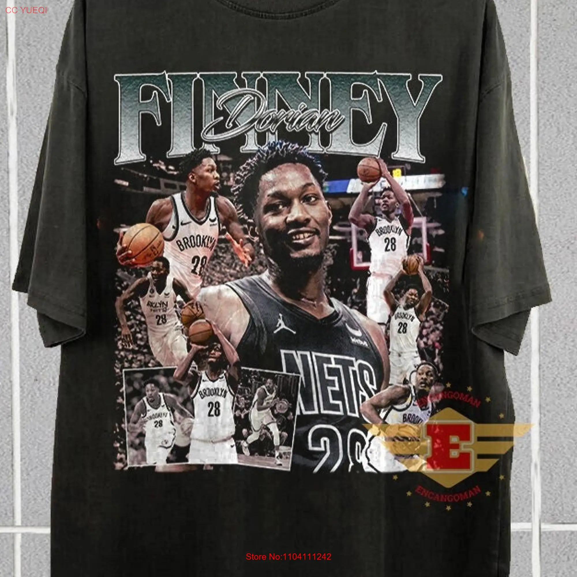 Dorian Finney Basketball shirt Classic 90s T Vintage Bootleg Retro long or short sleeves