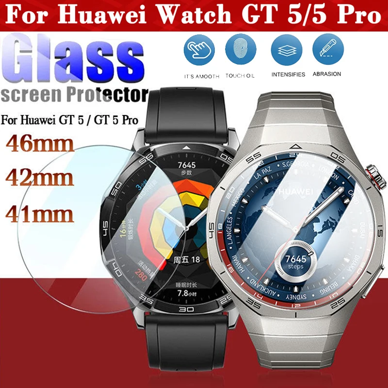 Tempered Glass Film For Huawei Watch GT 5 4 41mm 46mm Screen Anti-scratch Protective Film For Huawei Watch GT5 Pro 46MM 42MM