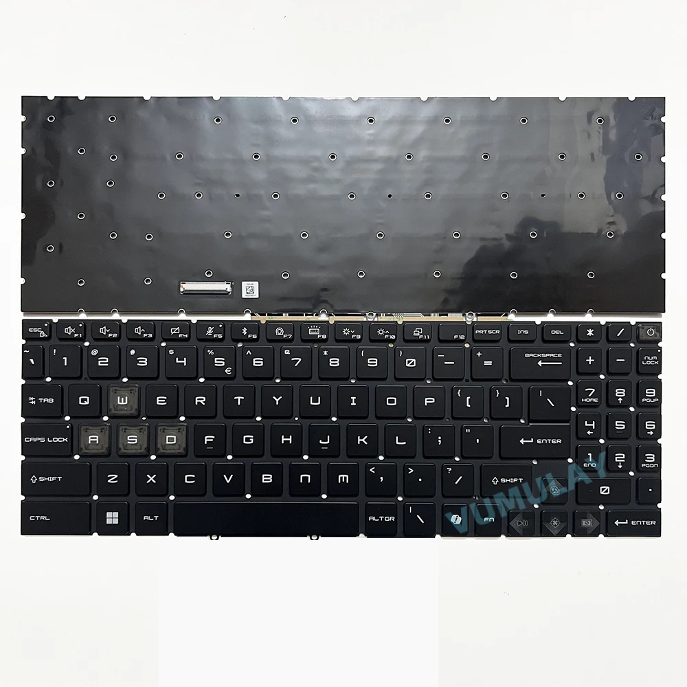 US Per-Key RGB Backlit AI Keyboard for MSI Vector GP68HX 12V 12VH 13V, GP78HX 13VF 13VG 13VH 13VI 17 HX,MS-17S2