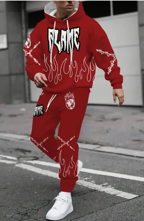 

3D Mighty Lion Print Hoodie Pants Suit Men Women Tracksuit Outfits Jogging Hooded Sweatshirt Sweatpants Men's Clothing 2pcs Sets