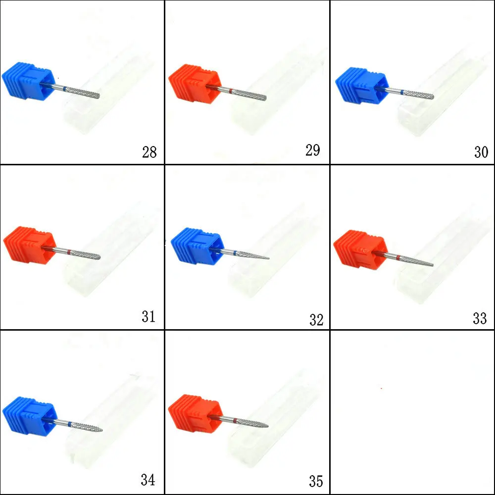 5 pezzi punte da trapano per unghie in carburo di tungsteno macchina per taglierina per unghie lima per unghie manicure punta da trapano per unghie