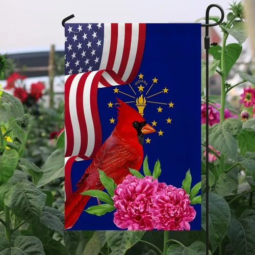 Indiana State Double Sided State Flags, Indiana American Flags, 12x18 Heavy D... ZZO EEZ