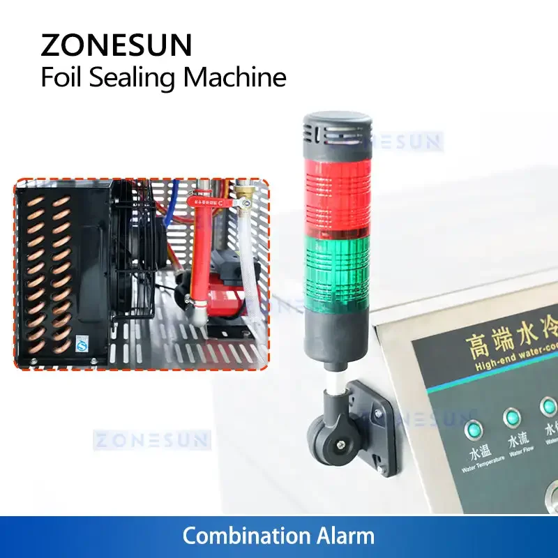 

Машина для запайки бутылок ZONESUN ZS-FK5000 с водяным охлаждением для крышек с индукционной алюминиевой фольгой