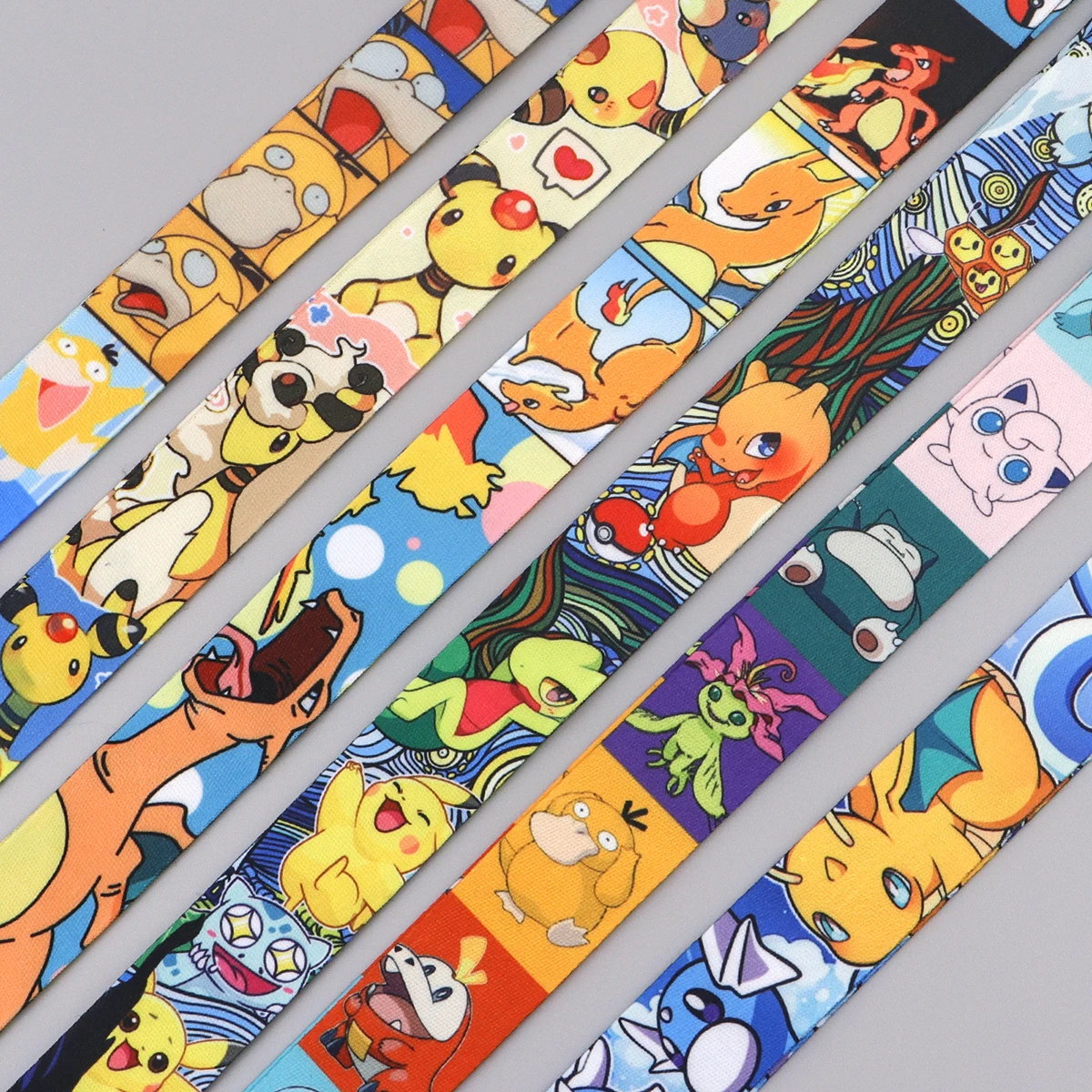 Lanyards con Personajes de Anime Populares, Porta Credenciales, Porta Tarjetas de Identificación, Correa para Colgar, Lanyard para Llaves y Accesorios
