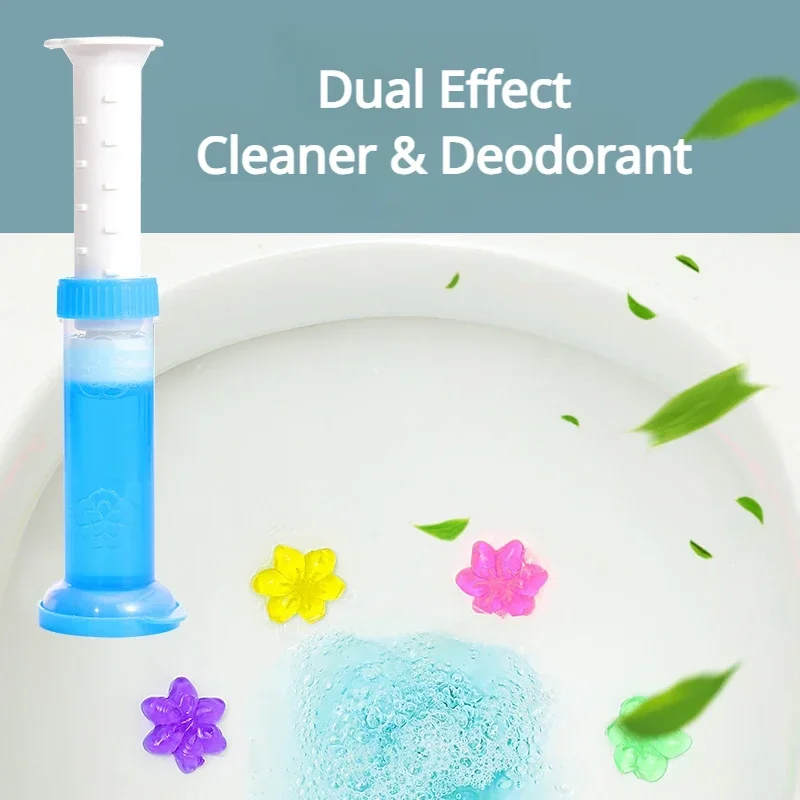 Toilet Detergent Needle Gel Floral Scent Odour Removal Flower Deodorant Air Freshener Toilet Fragrance Cleaner Bathroom Supplies