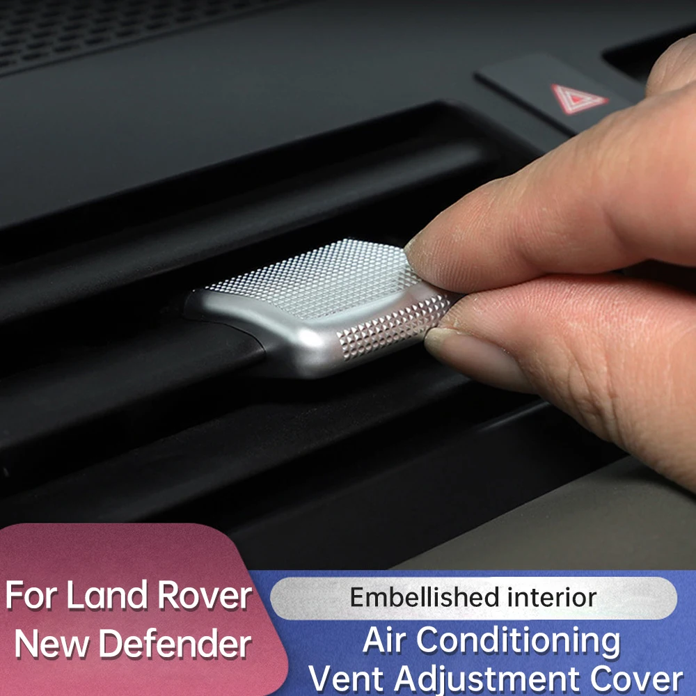 

For Land Rover Defender 2020 -2025 Car Front and Rear Air Conditioning Vent Adjustment Lever Cover Interior Decorative Sequins