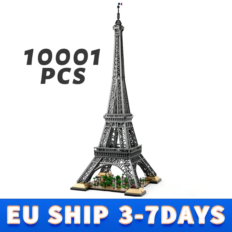 Compatible 10307 tours Eiffel modèle bricolage blocs de construction 1.5M de haut 10001 pièces briques Architecture cadeaux d'anniversaire jouets éducatifs