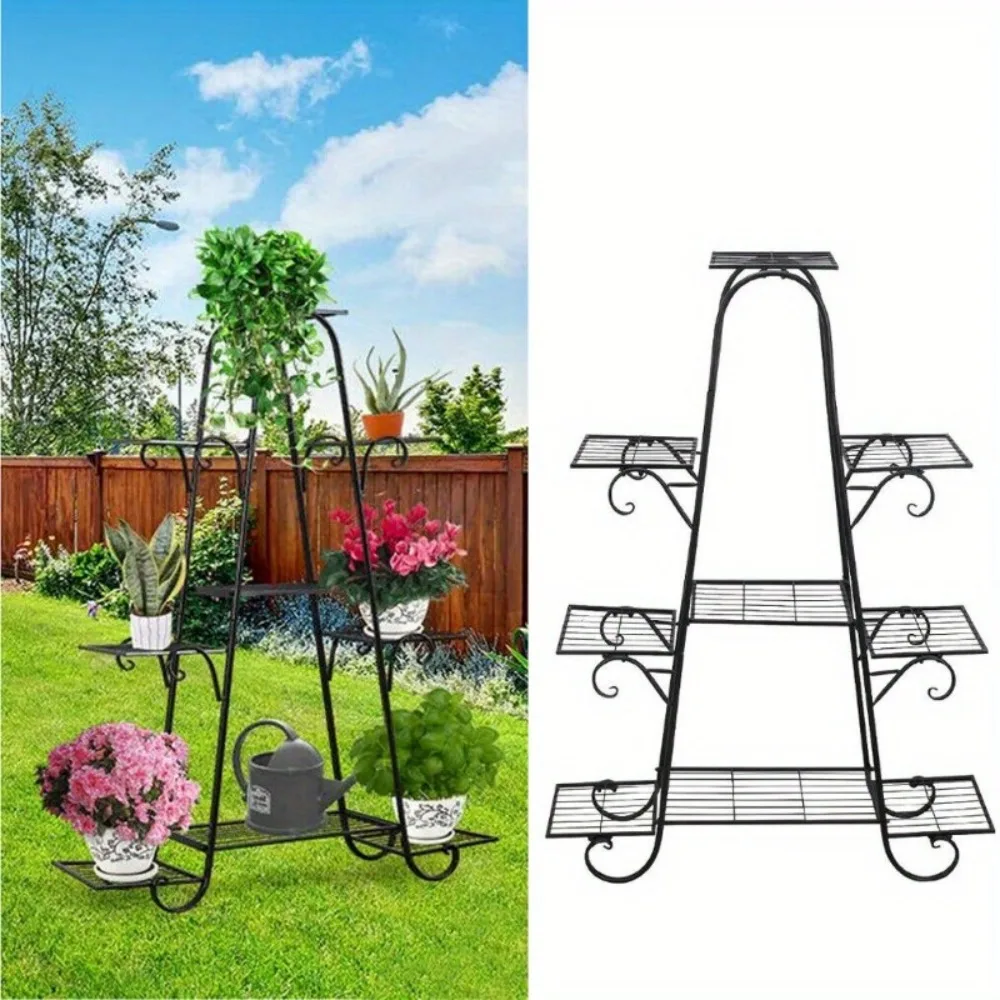multilayer-metal-plant-stand-9-tiered-shelf-unit-garden-patio-display-rack