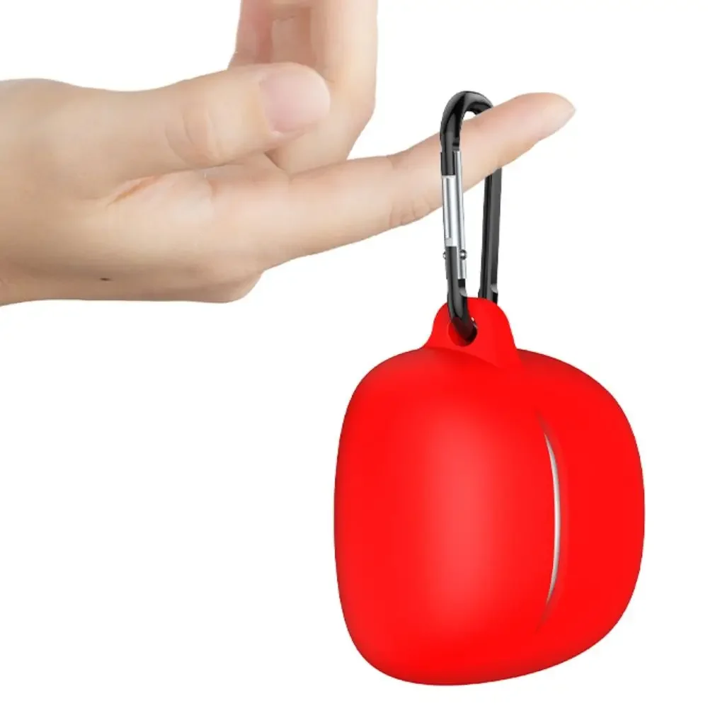 New Silicone Earphone Case Shockproof Protector Protective Cover Anti-drop with Hook Housing Shell for JBL Tune Flex 2