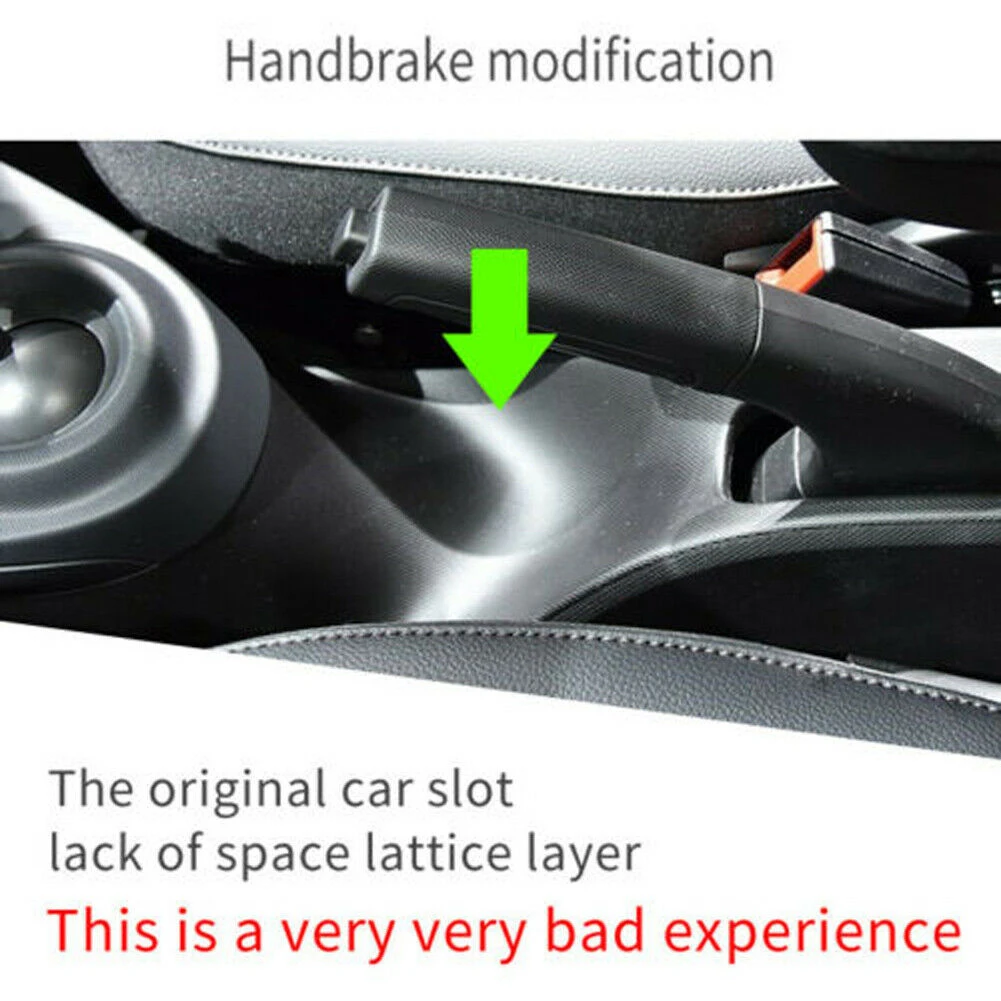 Eco-Friendly Car Center Console Handrail Armrest Storage Box ABS Black For Smart 453 Fortwo Forfour 2015-2019 Accessories