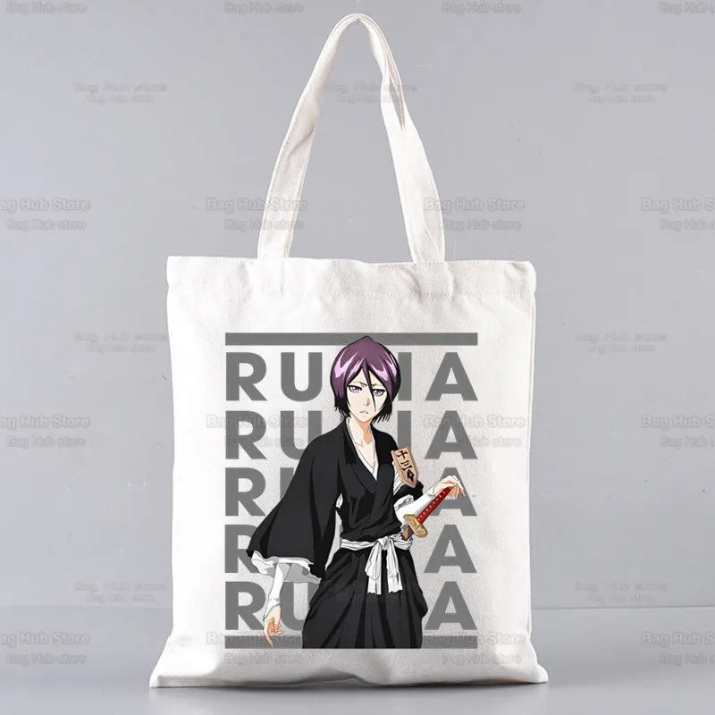 Bleach Anime Shopper Bags Shopping Bag Tote Bag Kurosaki Ichigo Japanese Shoulder Bag Canvas Bags Large Capacity College Handbag