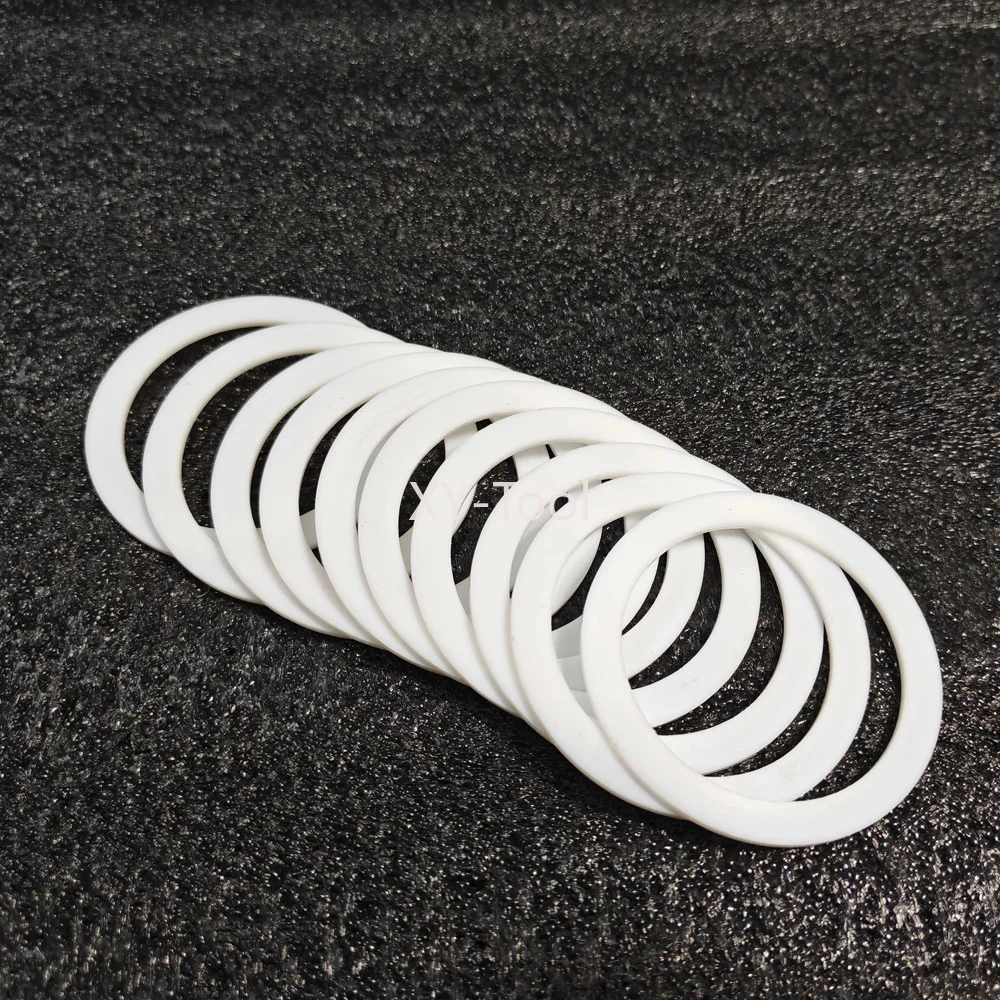 PTFE طوقا شقة غسالة سمك 1.25 مللي متر ID3mm ~ 160 مللي متر ارتفاع درجة الحرارة مقاومة PTFE وسادة مسطحة البلاستيك القرص غسالة ختم طوقا #4