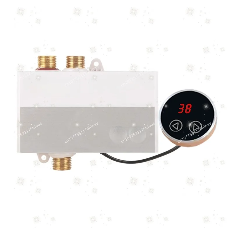 Solar Thermostatic Valve Intelligent Digital Display Electronic Mixing Valve Automatic Temperature Controller view 2