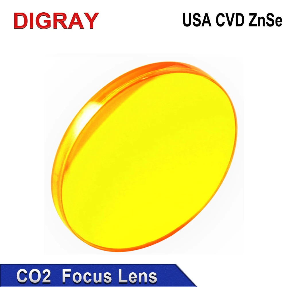 DIGRAY USA CVD ZnSe Soczewka skupiająca Dia: 12 18 19.05 20 25mm FL 38.1 50.8 63.5 76.2 101.6mm Do grawerki laserowej Co2