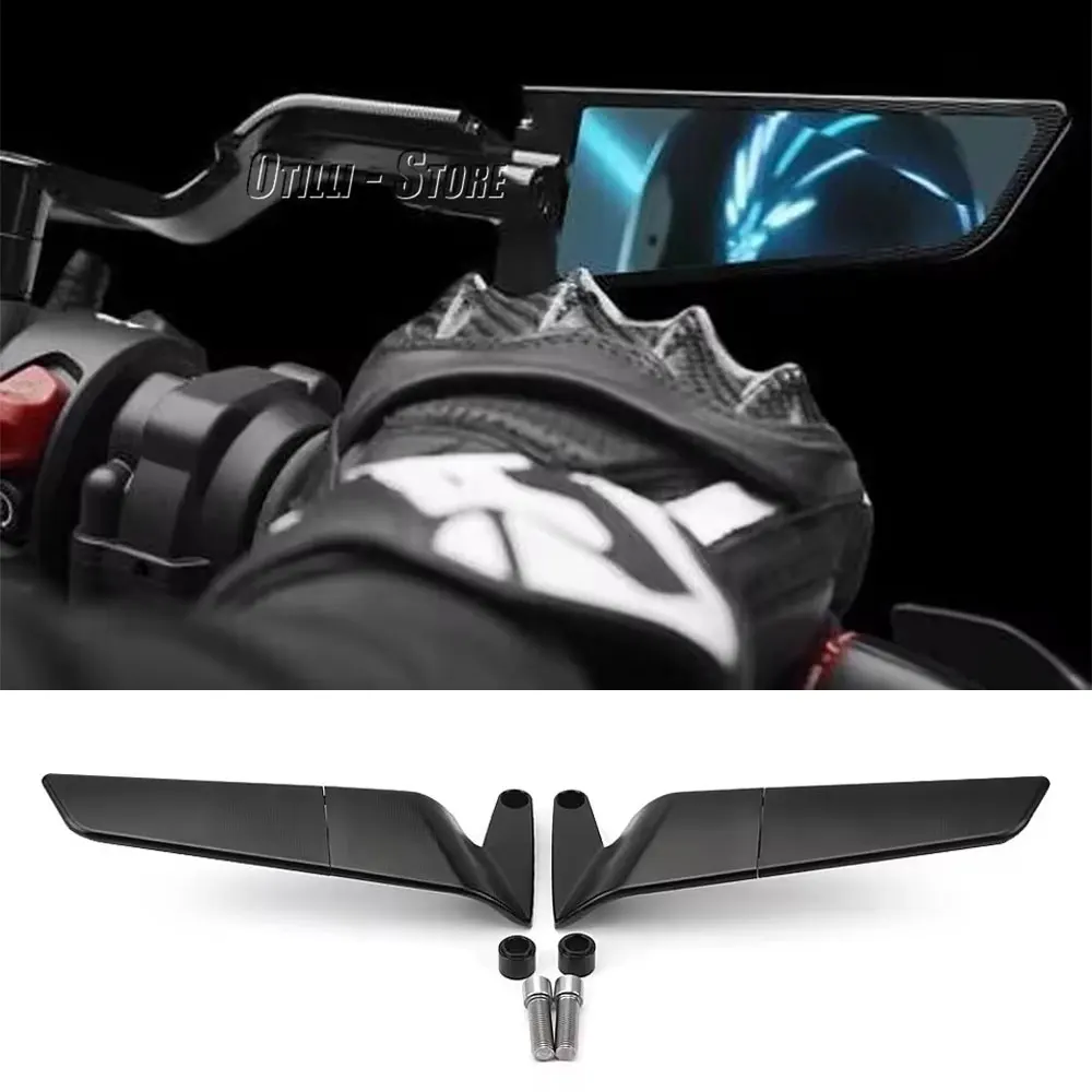 

For Ducati Monster 937 SP 2021 2022 2023 Rearview Mirror 360° Adjustable Rear View Mirrors Motorcycle Streetfighter V4 S V4S V2