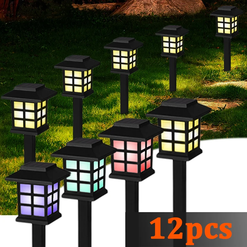 

Solar Garden LED Lights Outdoor Waterproof Path Lights Decor For Walkway Patio Landscape Yard