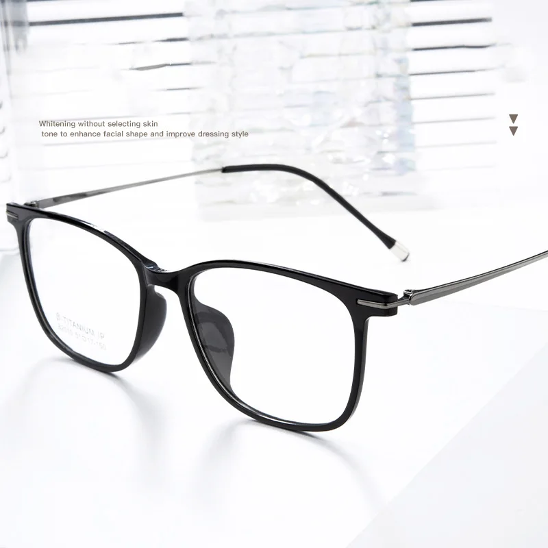 Women's Optical Glasses Frame with Ultralight TR90 & β-Titanium Flexible Anti-Slip Legs Plastic Eyewear for Professional Style