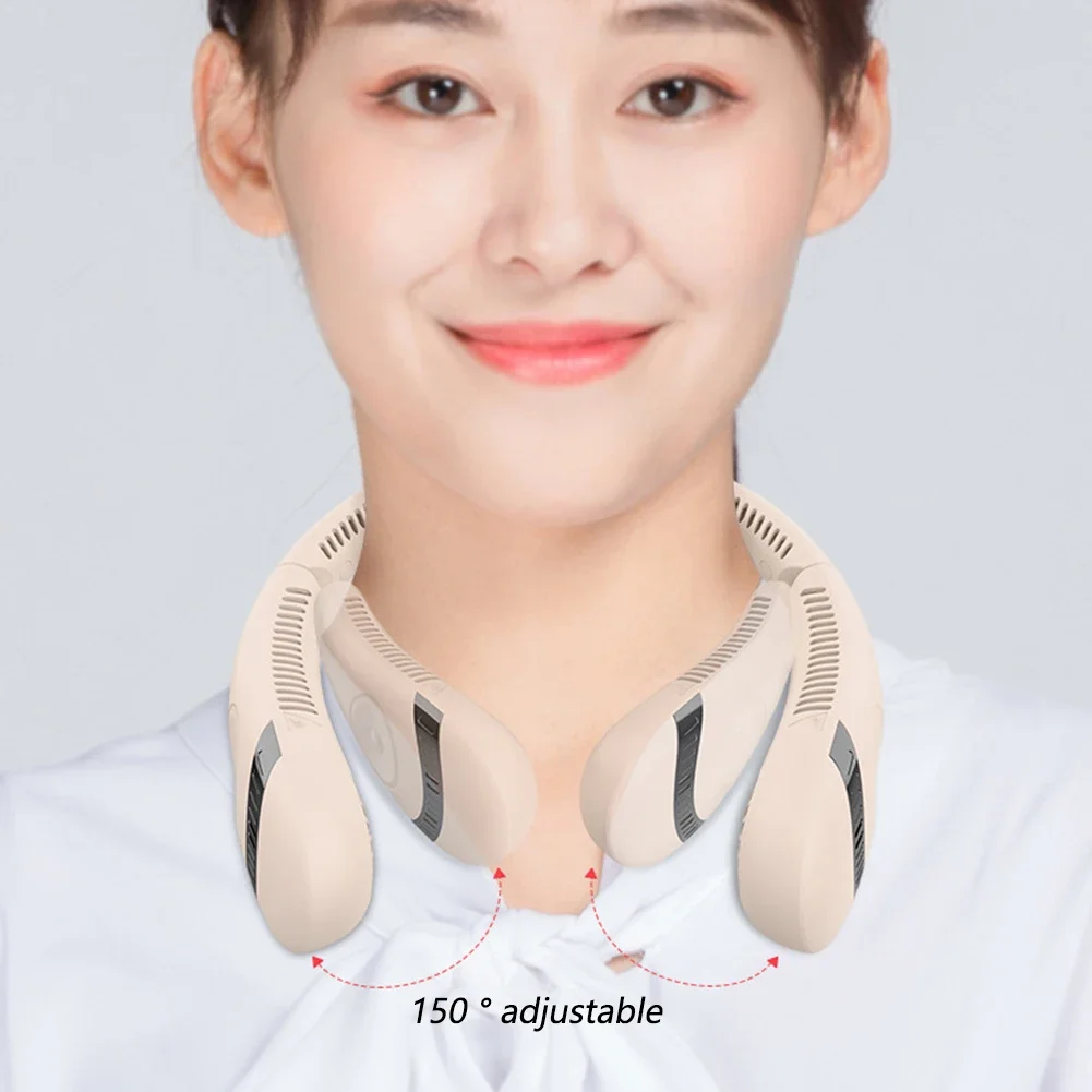 Ventilador de cuello recargable de 5000mAh, ventiladores personales para viajes y deportes al aire libre, ventilador inalámbrico, ventilador portátil con Clip, ventilador de escritorio para barbacoa