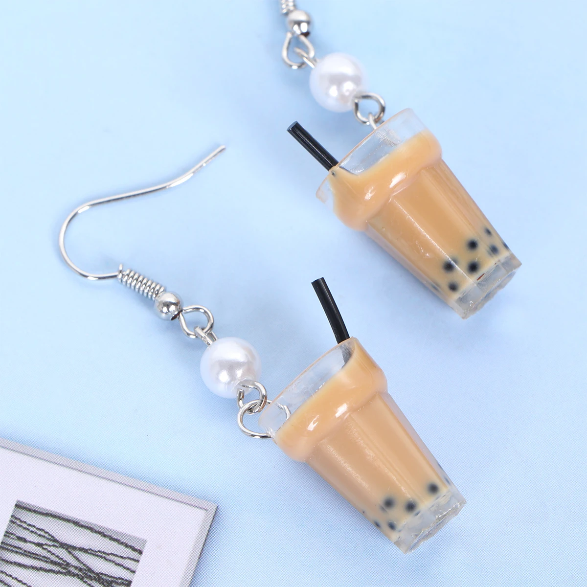 Tea Earrings Simulation Pretty Supplies Mini Pearl Milk Fashion Stylish Eardrop