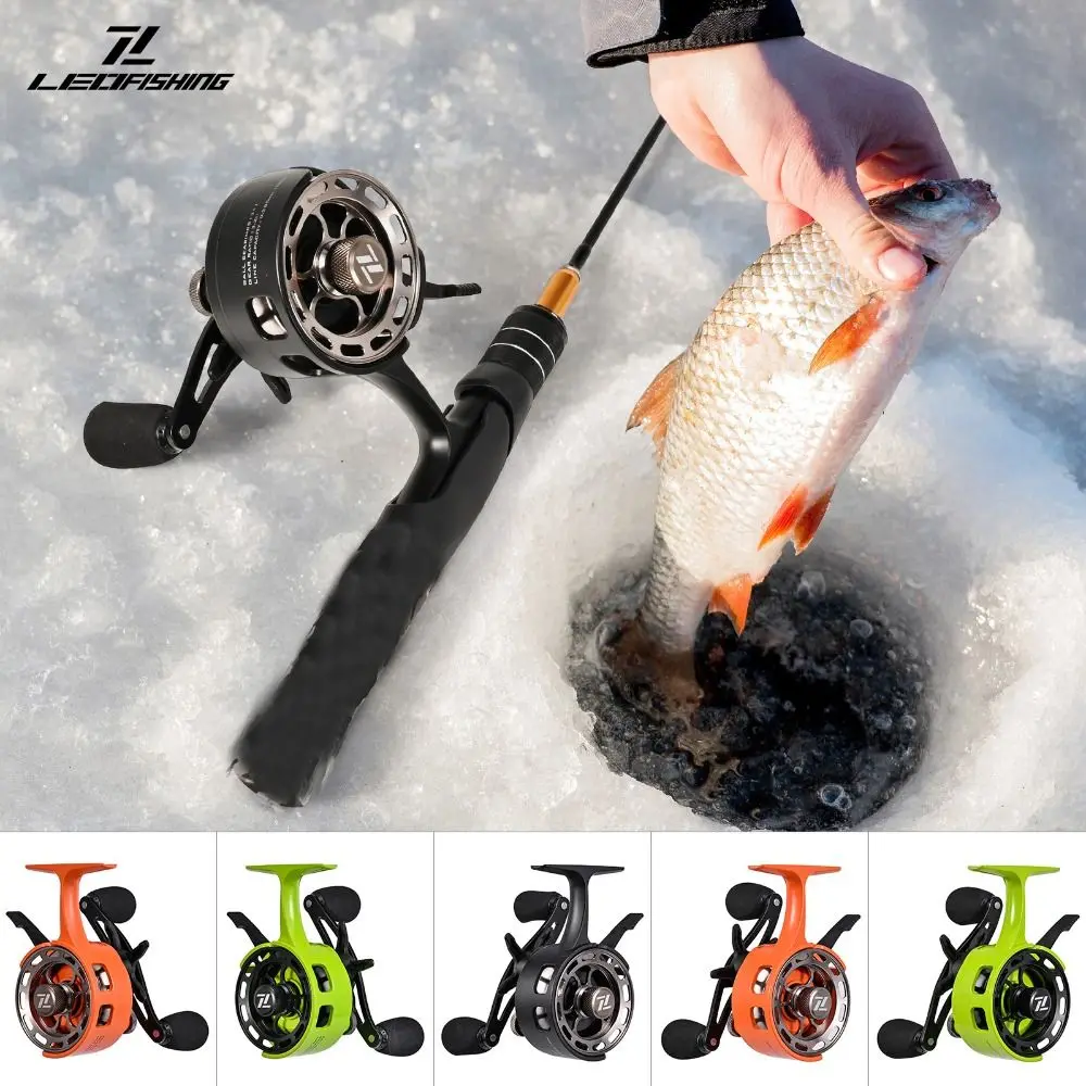 

Quick Release Reel Ice Fishing Wheel 3+1 Metal Spool Fishing Reel Smooth Handle Braking Aluminium Alloy Metal Bait casting Reels