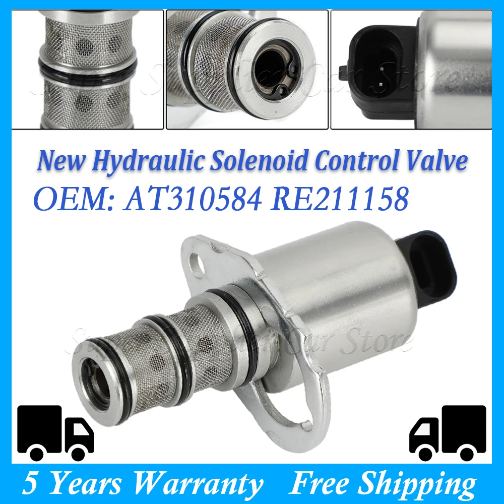 New Hydraulic Solenoid Control Valve For John Deere 210K 310SL 315SJ 325J 410K 410L AT310584 RE211156 RE211157 RE211158
