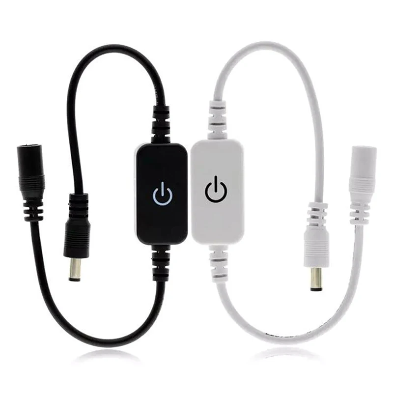 TW 1pc new LED Strip Touch Dimmer Brightness Control LED Dimmer Switch 1keys Dimmer 12V-24V Light Switch Adjustment