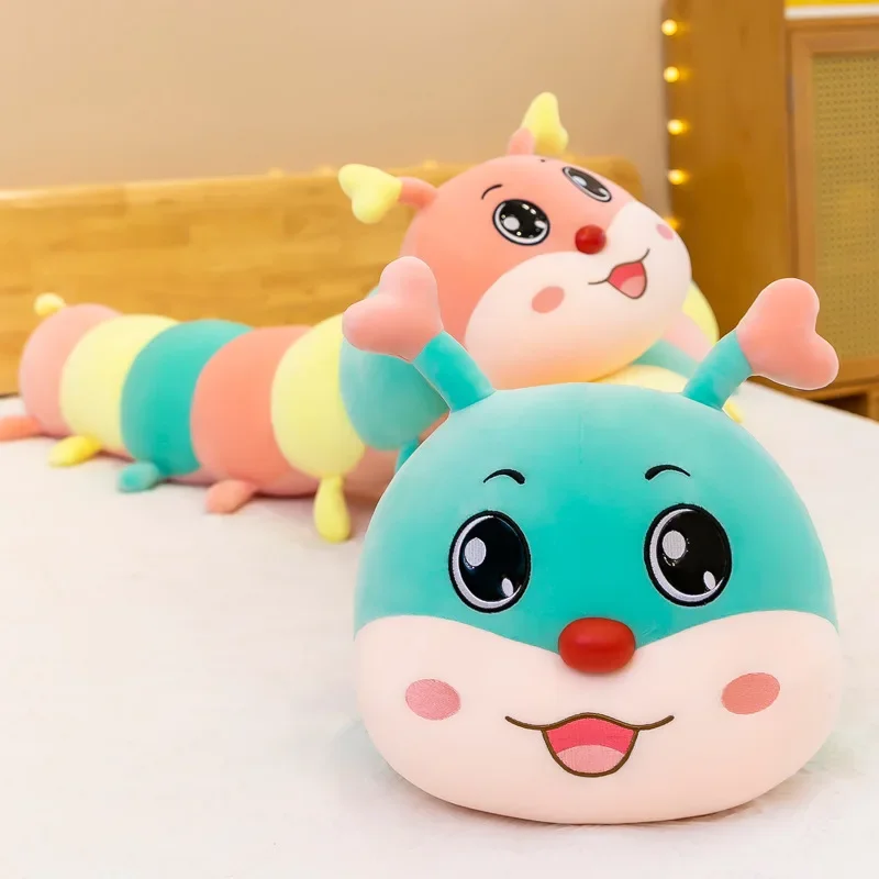 70/90/110/130 Cm Fun Cute Soft Love Caterpillar Doll Plush Toy Office Nap Pillow Home Decoration Doll Children Toy for Girl Gift