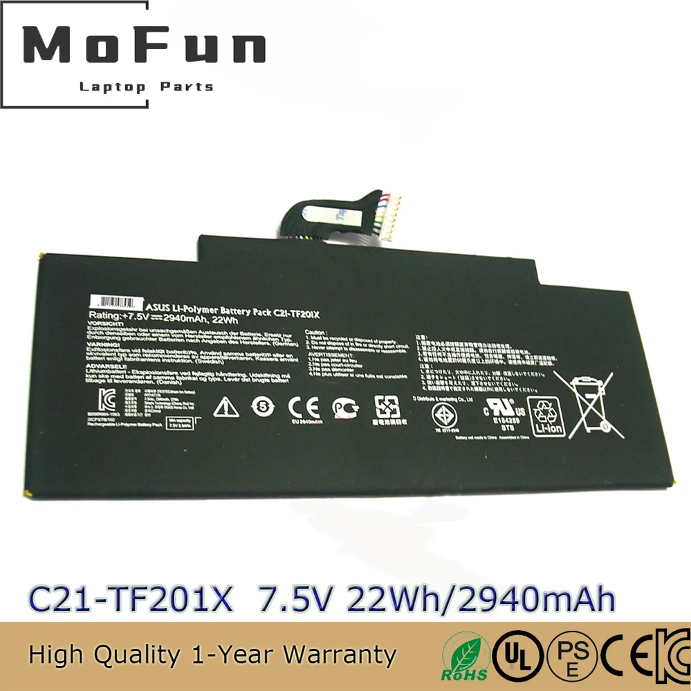 Совершенно новый оригинальный аккумулятор для ноутбука C21-TF201X 7,5 В 22 Втч для Asus Tf300TL Tf300TG Tf300T Tf300