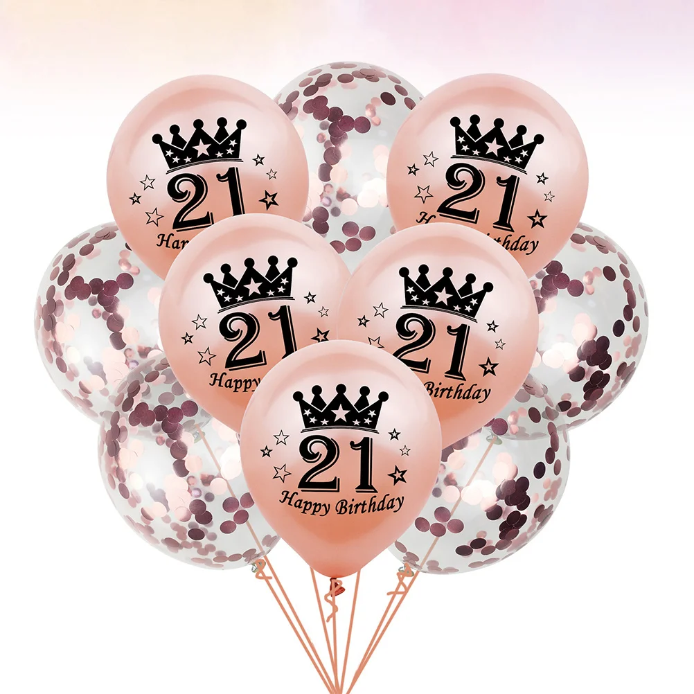 

20pcs Rose Gold Balloon Set Latex Sequins Balloons For Birthday Party Decorations Wedding Baby Shower Background