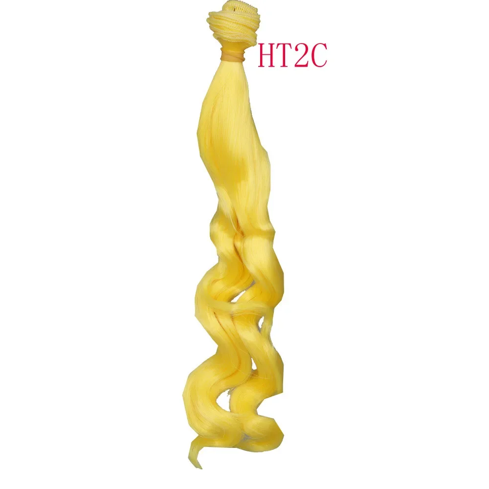 Russian Handmade Doll Hair 25 Cm High Temperature Curly Hair For 1/3 1/4 1/6 BJD Diy Curly Doll Wigs Tree