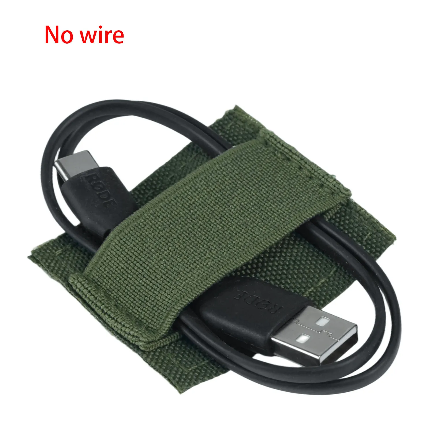 BOOIU التكتيكية سماعة مول سلك تسخير حزام مطاطا عالية الجودة النايلون سماعة سلك تسخير ملصق سترة صيد الملحقات