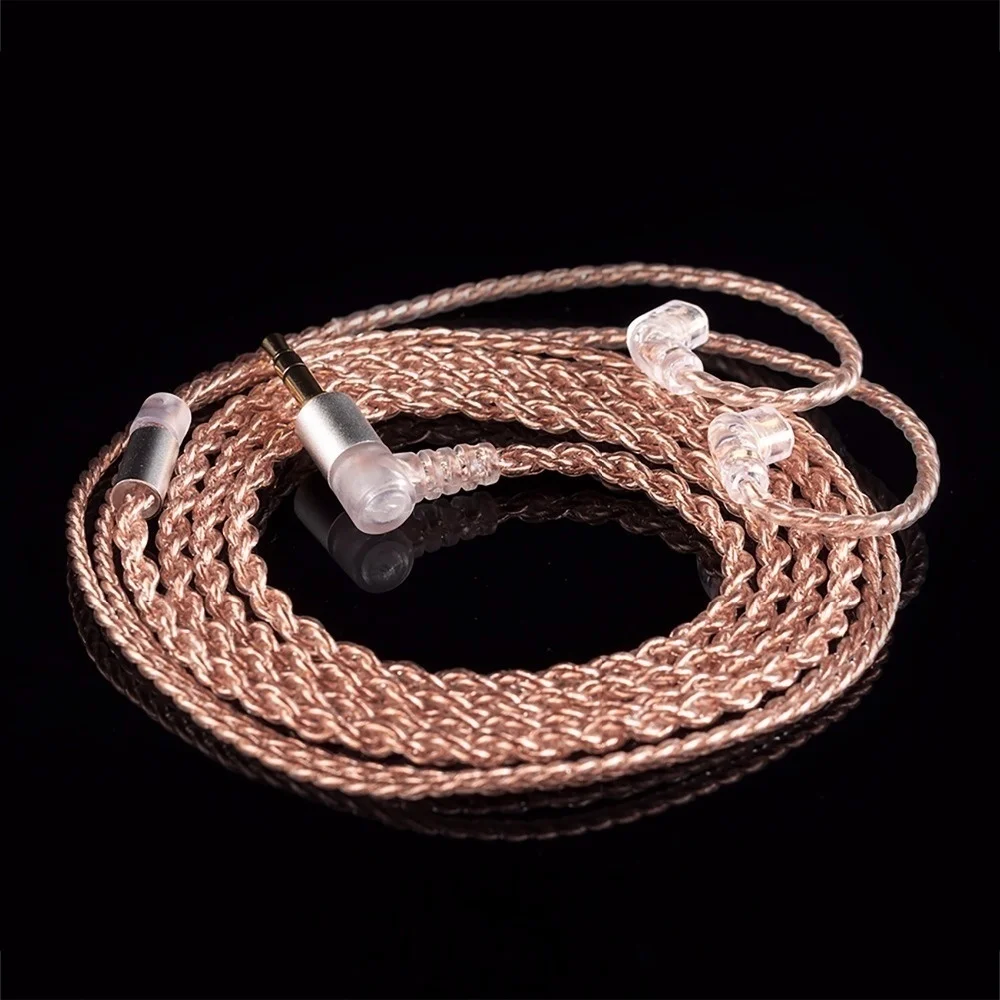 Kbear 4-adriges Kupfer-Upgrade-Kopfhörer kabel 2-poliger/qdc/mmcx/tfz-Ohrhörer anschluss für kbear kb06 kz zsn pro Kopfhörer-Hifi-Headset – Detail 14