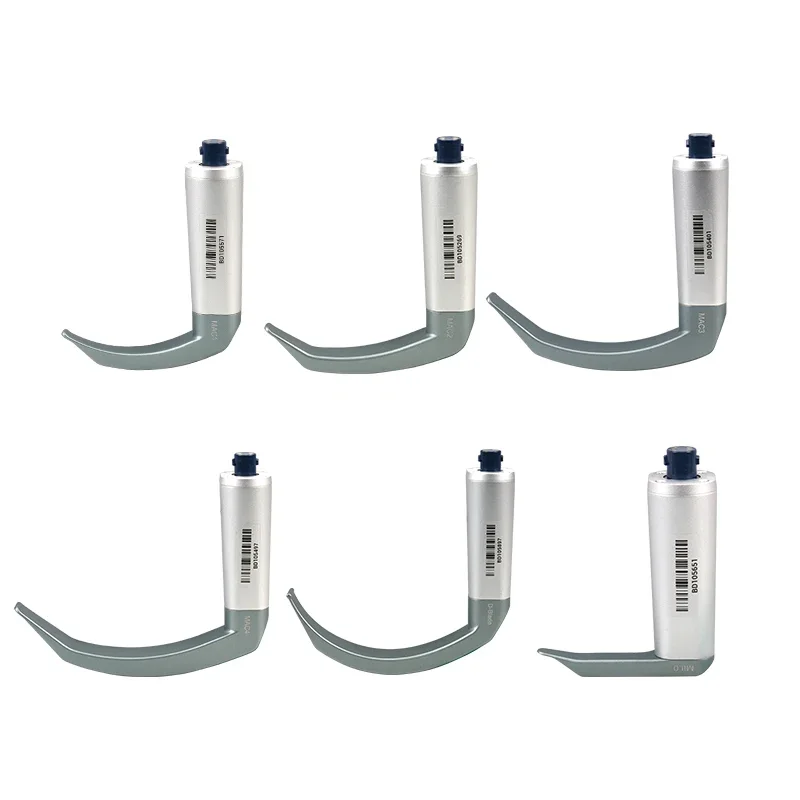 High Quality 720P LCD display reusable video laryngoscope with 6 size blades for Clinical anesthesia