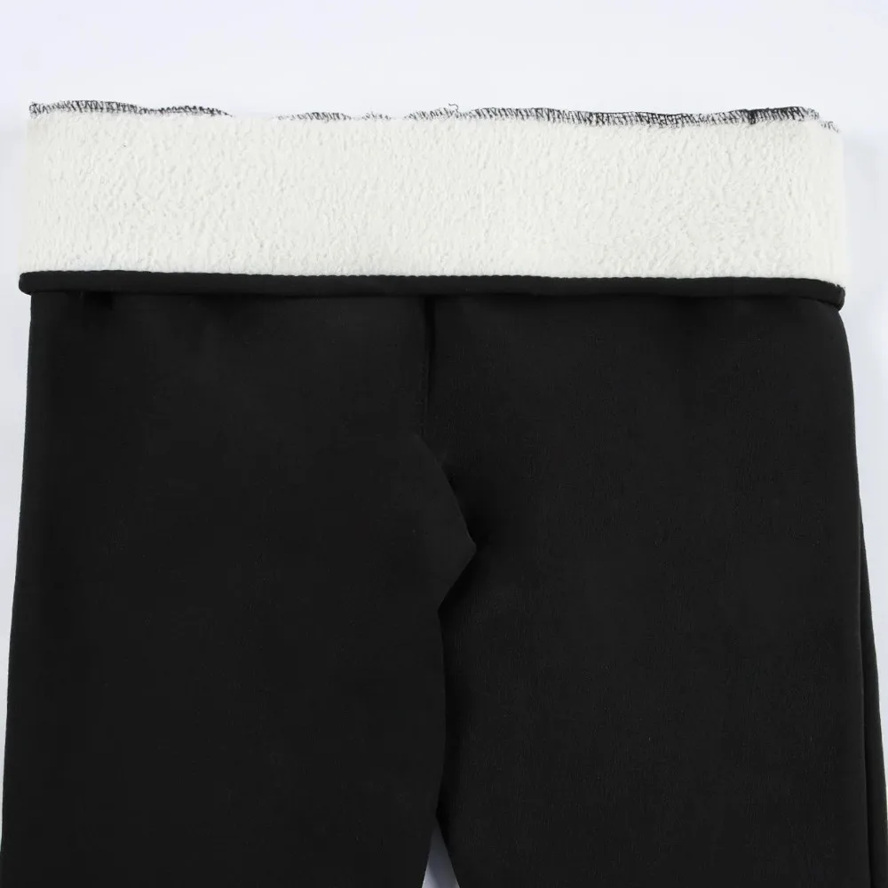 مريحة عالية الخصر الصوف طماق مرونة منع الباردة المخملية الجوارب ضئيلة رشاقته الدافئة اليوغا بيلاتيس السراويل الطقس البارد