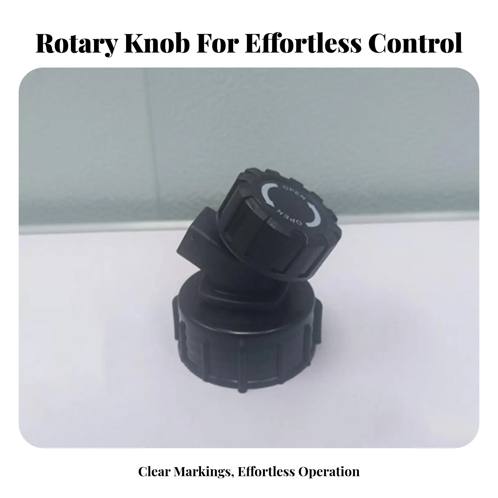 Compost Bin Faucet Non-Clogging Ging Large Bore Container Tap Plastic Rotary Valve Adjustable Flow Water Reservoir Spigot view 4