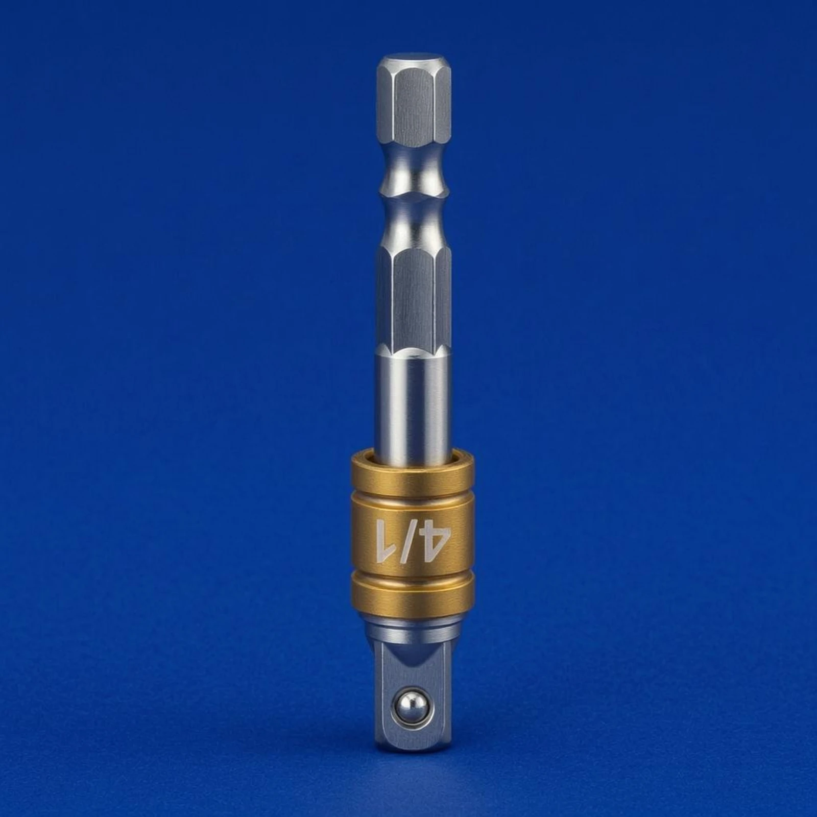 Picture 7: Hex Shank Adapter Bit Electroplated Hex to Square Adapter Socket Converter Forged Metal Power Tool Part Compact