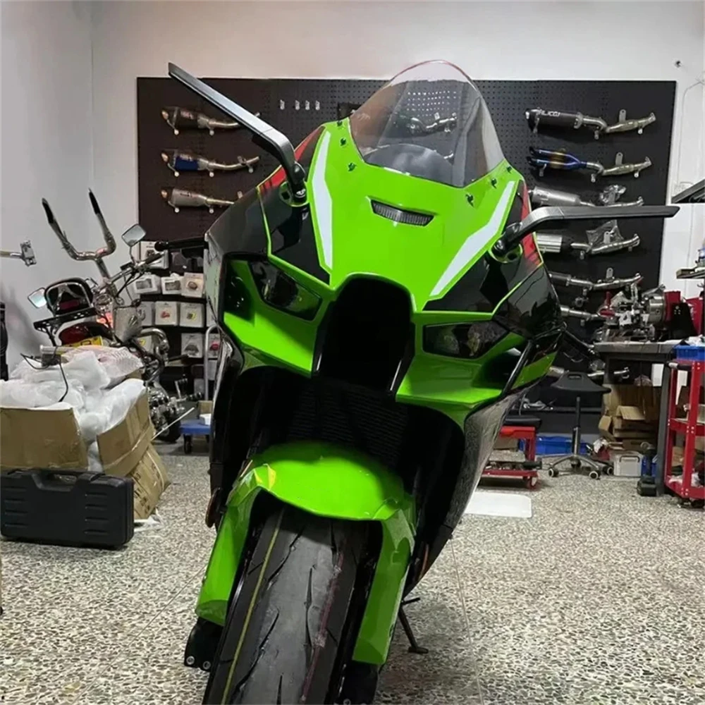 

MTKRACING For KAWASAKI ZX10R 2011-2015 Rearview mirror with adjustable wind speed rotating side mirror Wind wing mirror