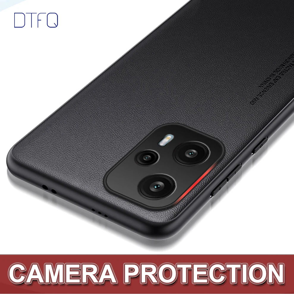 For POCO F5 Case Leather Pattern Back Cover Shockproof Case for POCO F5 Pro Coque Funda Luxury Leather Case for POCO F5