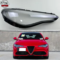 For Alfa Romeo Giulia 2015-2022 Headlight Cover Transparent Headlamp Shell Lamp Shade Lens Replace Original Lampshade Plexiglass