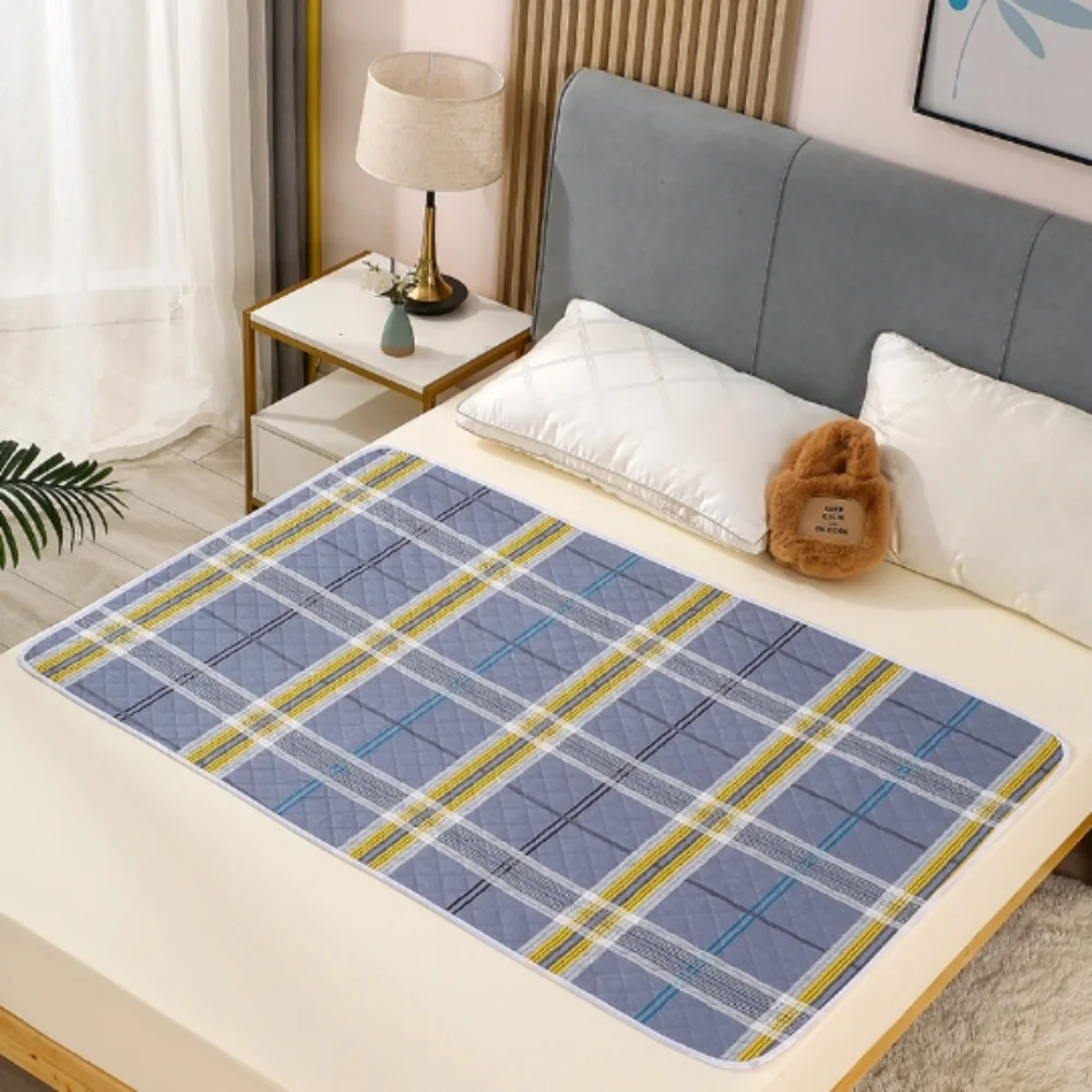 Estera de pañales de dibujos animados suave e impermeable, antideslizante, transpirable, almohadillas para dormir para bebés, cama lavable debajo de la almohadilla para niños