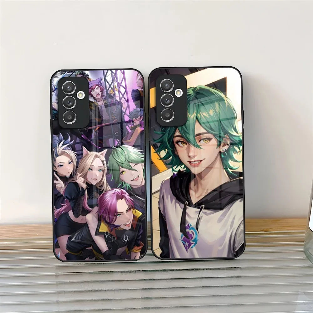 Heartsteel Ezreal LeagueS L-legends Phone Case Glass for Samsung S24 S20 S21 S22 S23 Ultra Fe Plus A34 A54 A24 A52 A53 M54 Cover